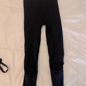 Free people leggings with slits in knees